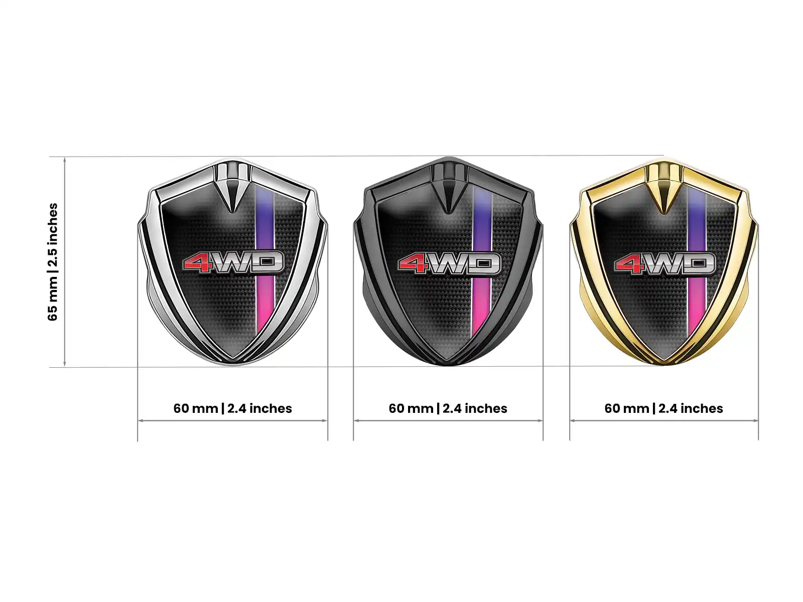 Car Badges Design Focused Stylish Metal